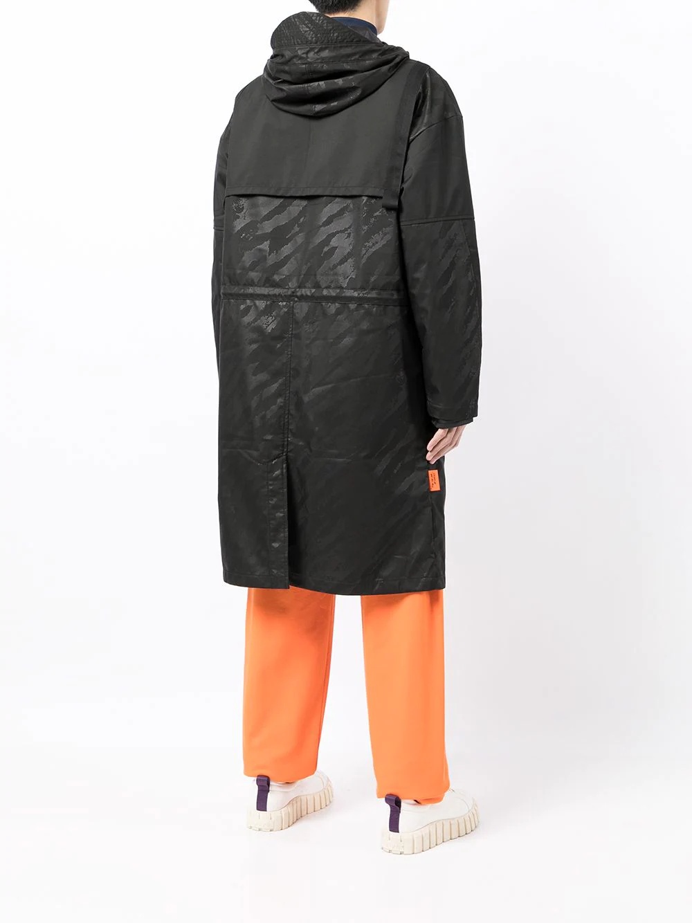 padded-layer long hooded coat - 4