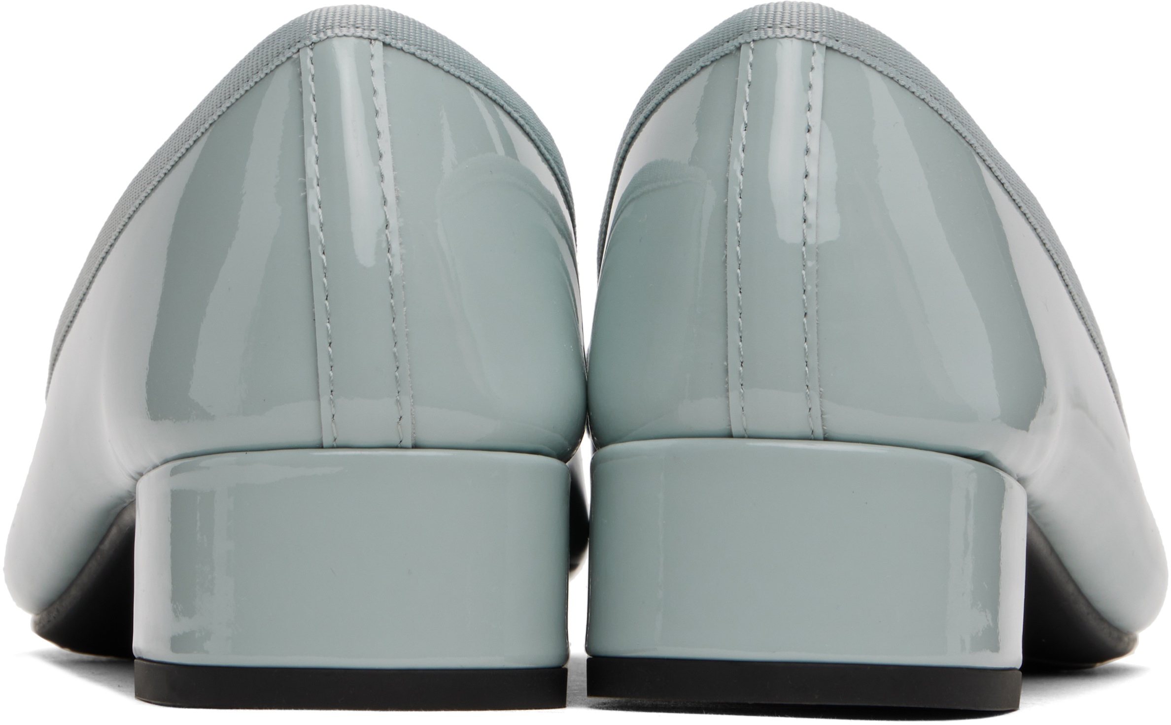 Blue Camille Rubber Sole Heels - 2