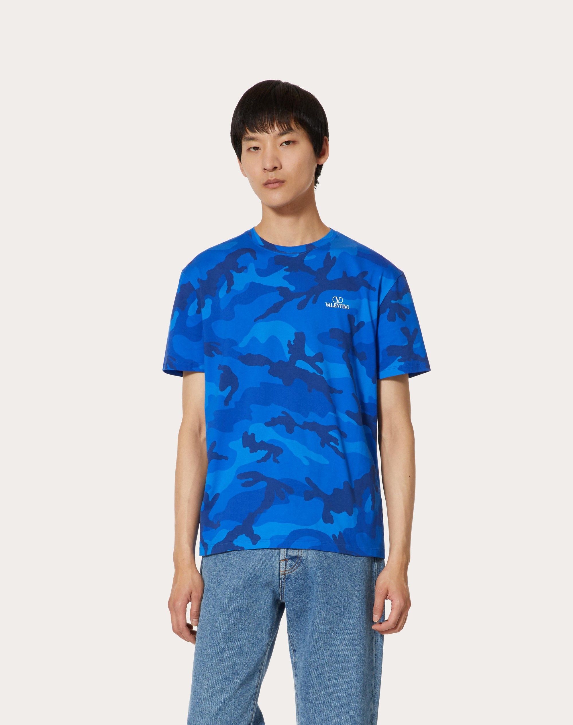 CAMOUFLAGE PRINT COTTON T-SHIRT - 3