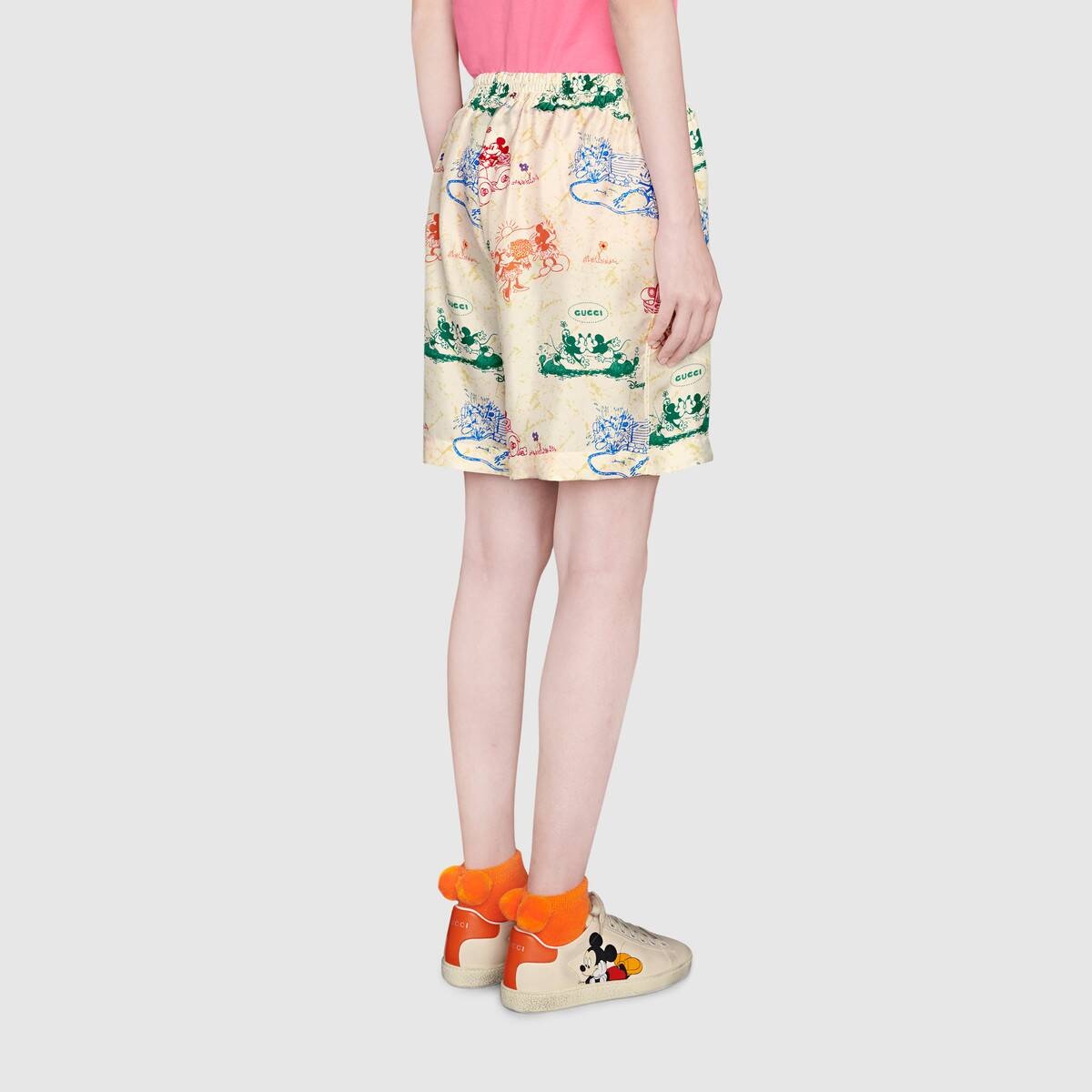 Disney x Gucci silk shorts - 4