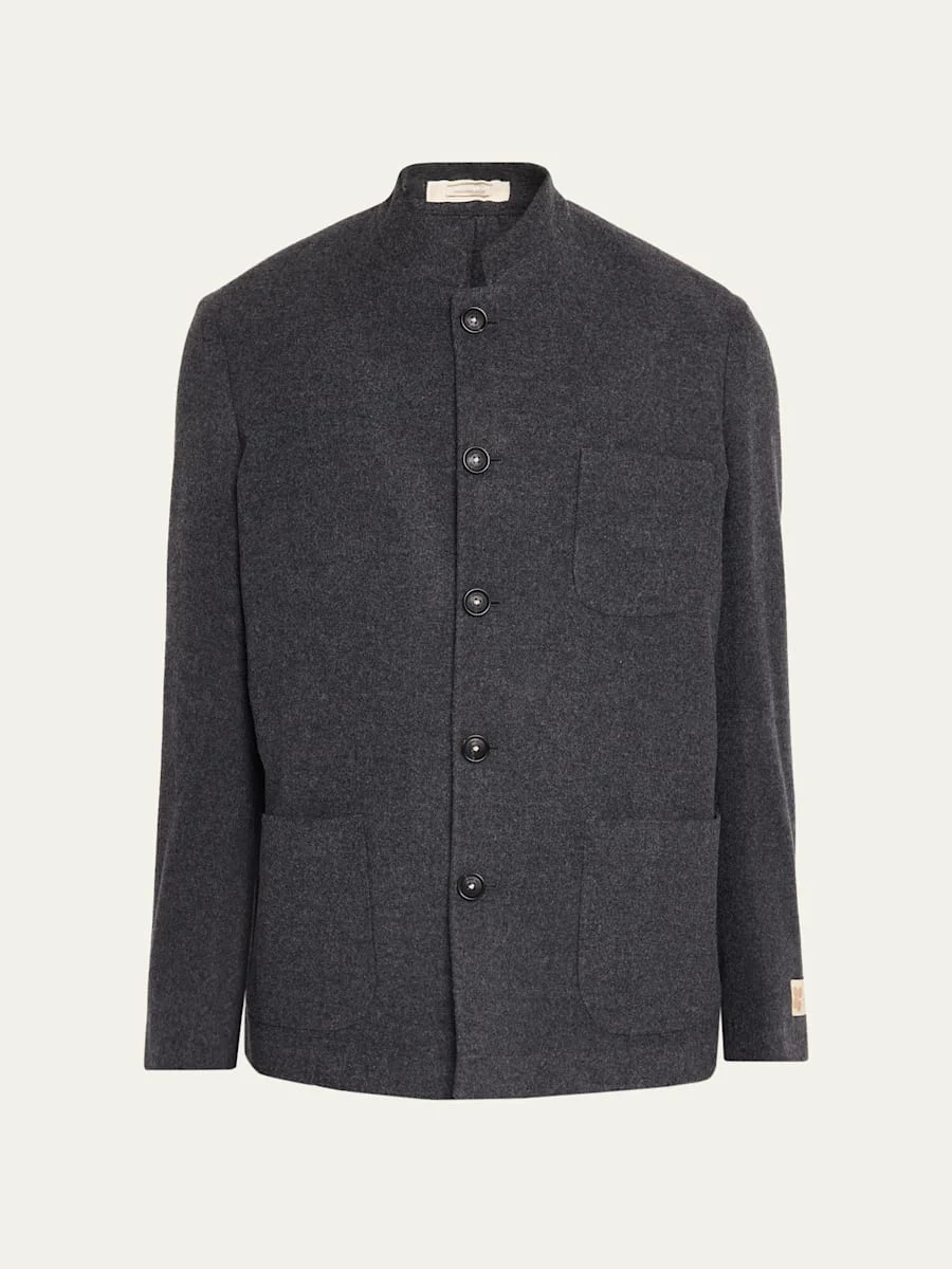 Men's Wool-Cashmere Blazer - 1