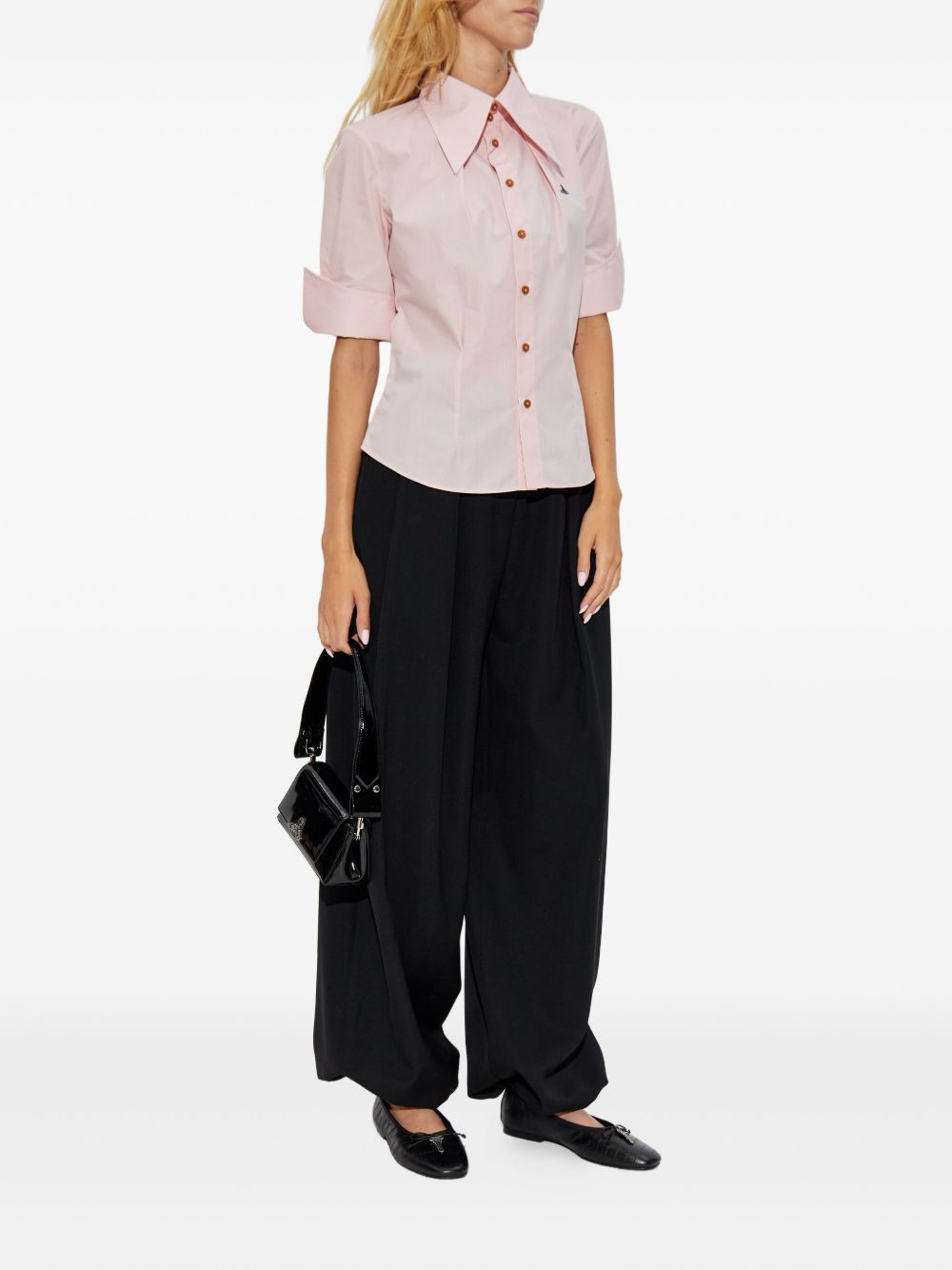 Orb-embellished button-down shirt - 2