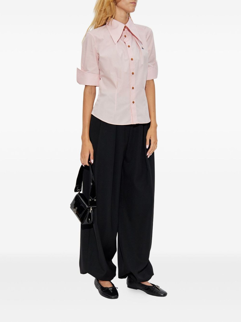 Vivienne Westwood Orb-embellished button-down shirt outlook