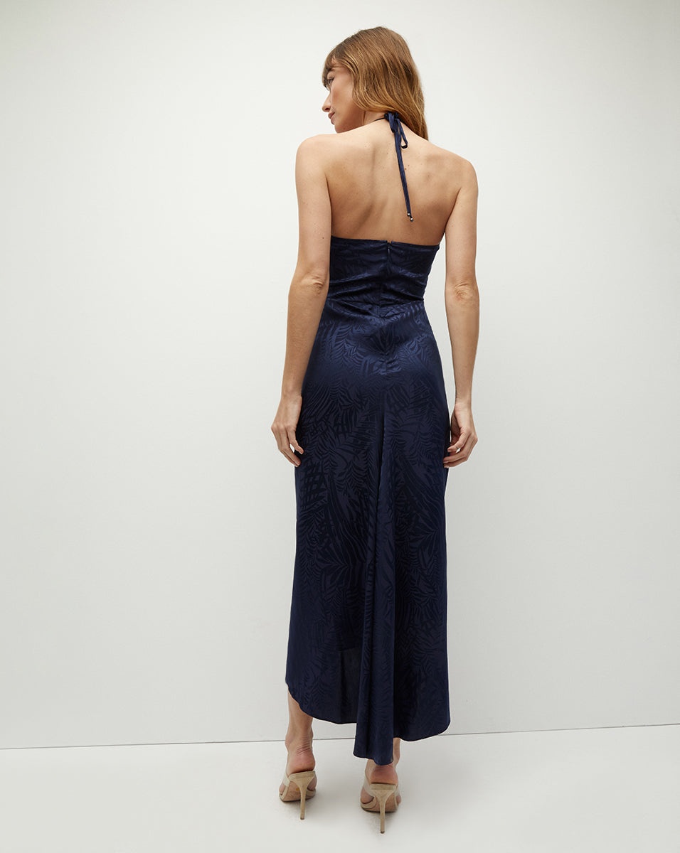 ALDANA STRETCH-SILK DRESS - 6