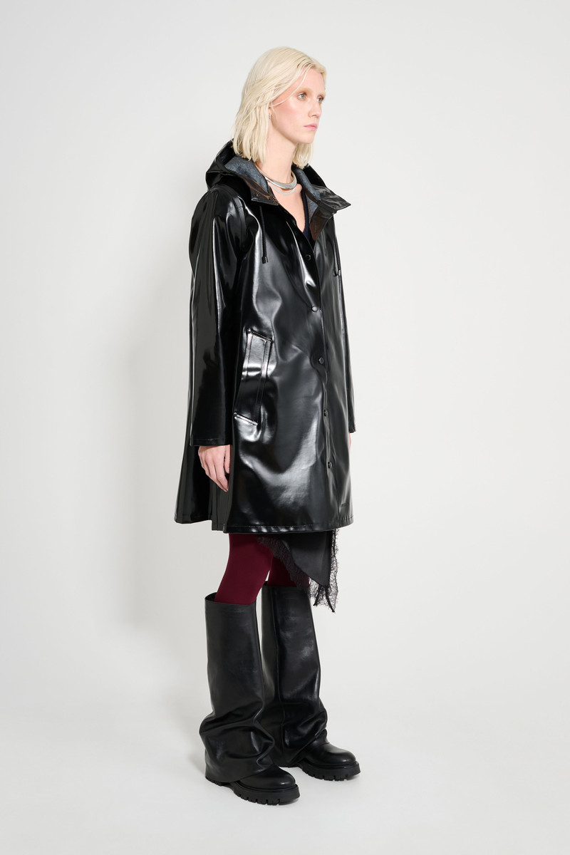 Stutterheim Mosebacke Opal Raincoat Black outlook