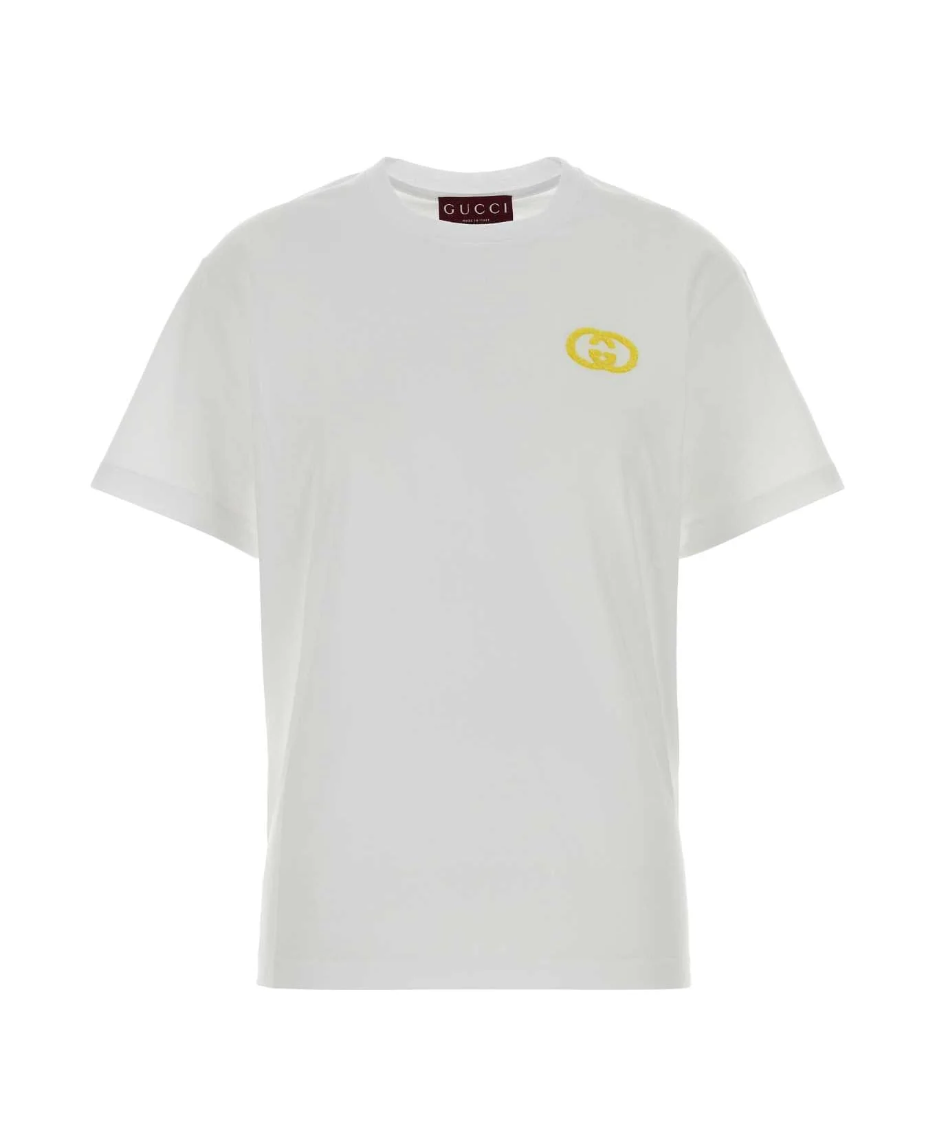 White Cotton T-shirt - 1