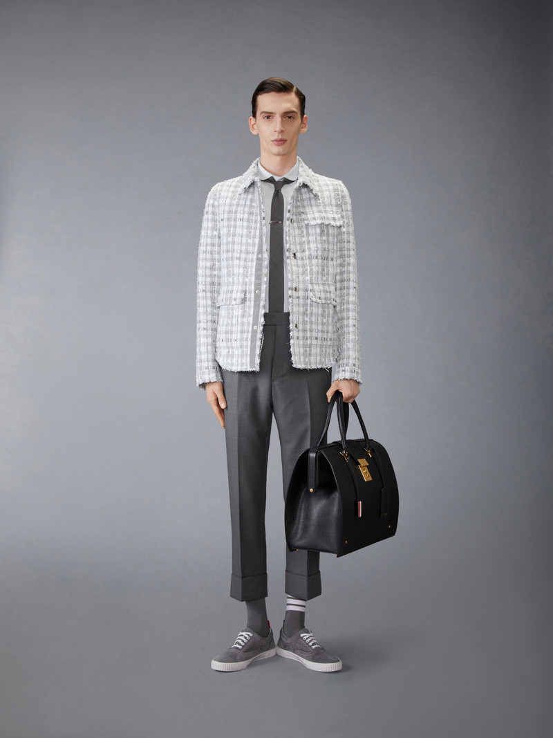GINGHAM TWEED UTILITY JACKET 4