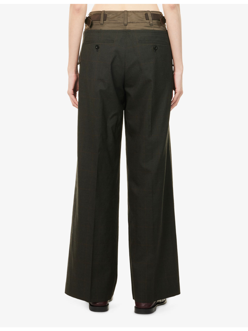 Glen Check Wool Trousers - 4