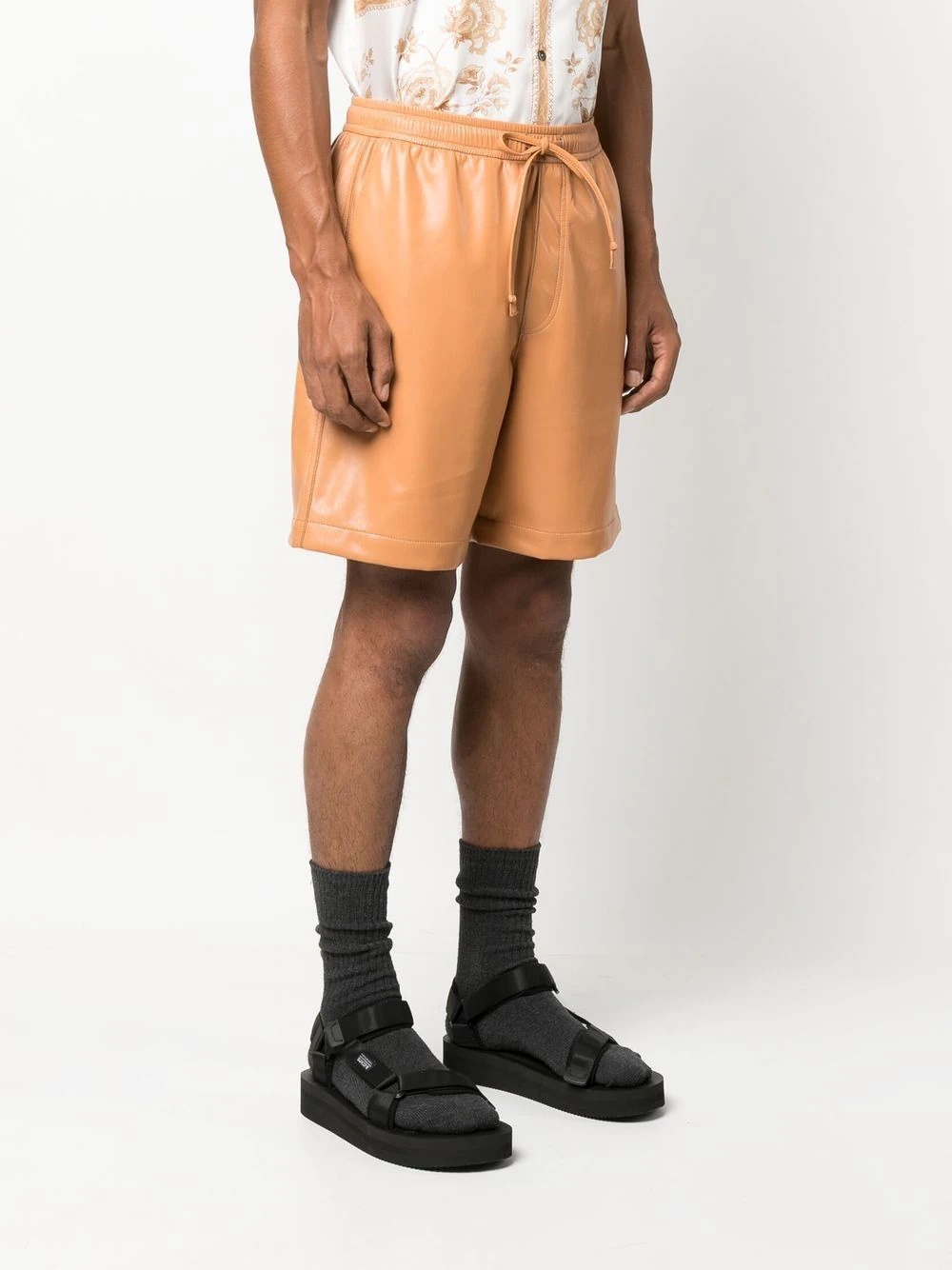 Doxxi faux-leather bermuda shorts - 3