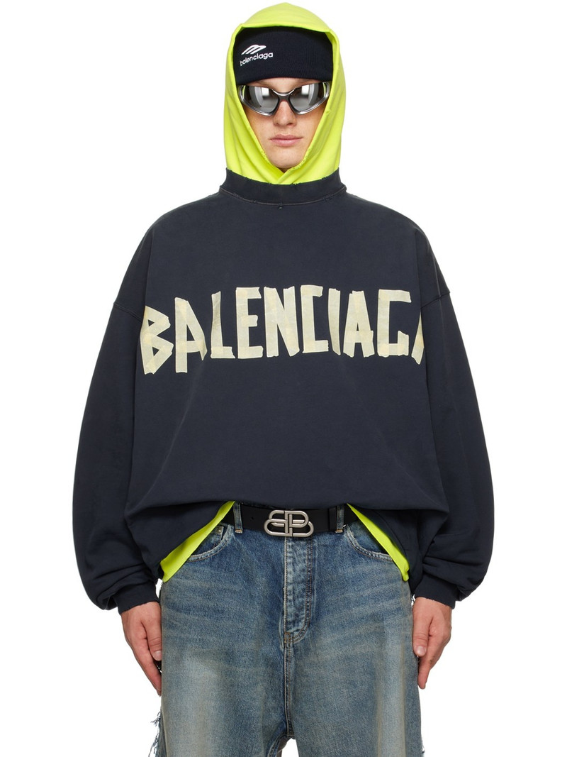 Navy Oversized Sweatshirt - 1