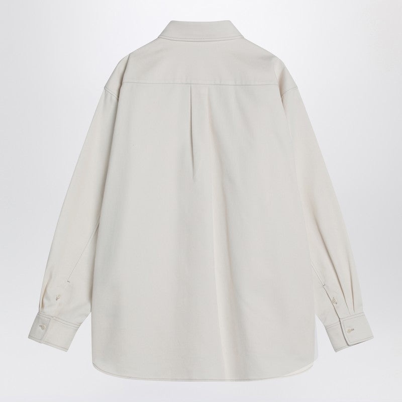 Lemaire Cream Cotton Shirt Men - 2