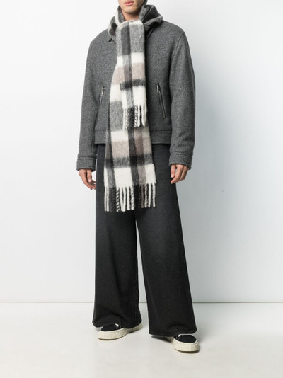 AMI Paris check-pattern long scarf outlook