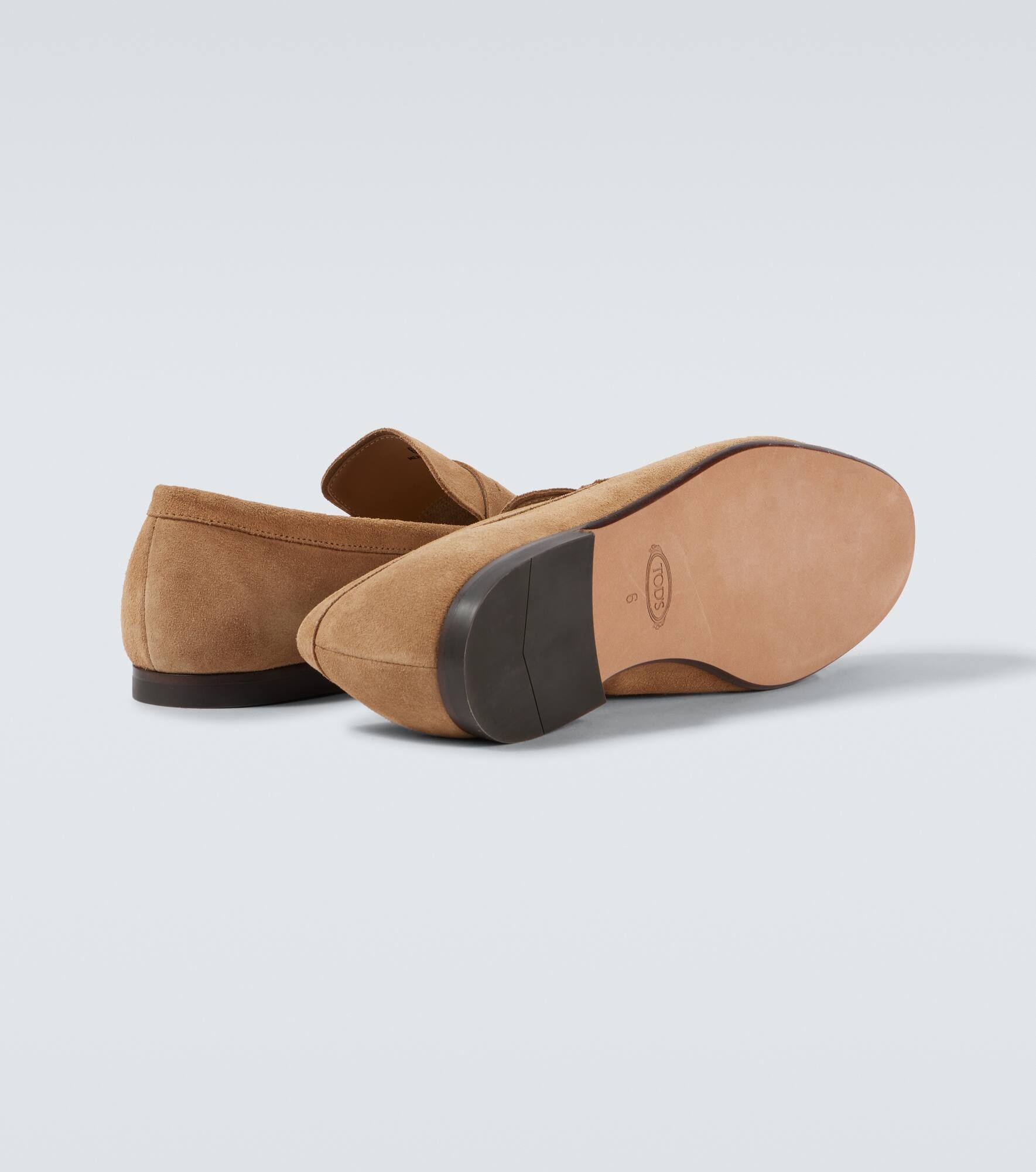 Suede penny loafers - 7