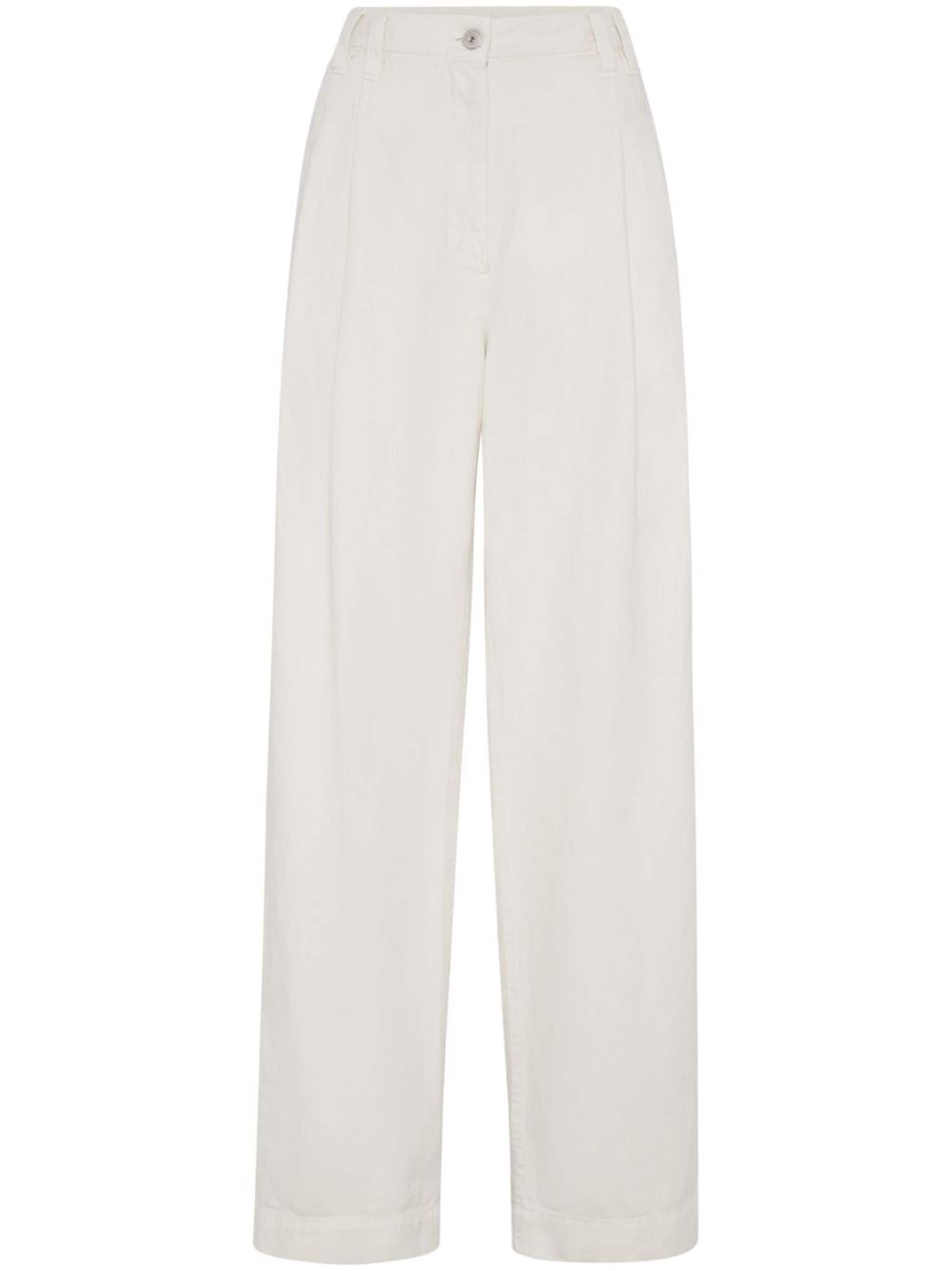 high-waisted straight-leg trousers - 1