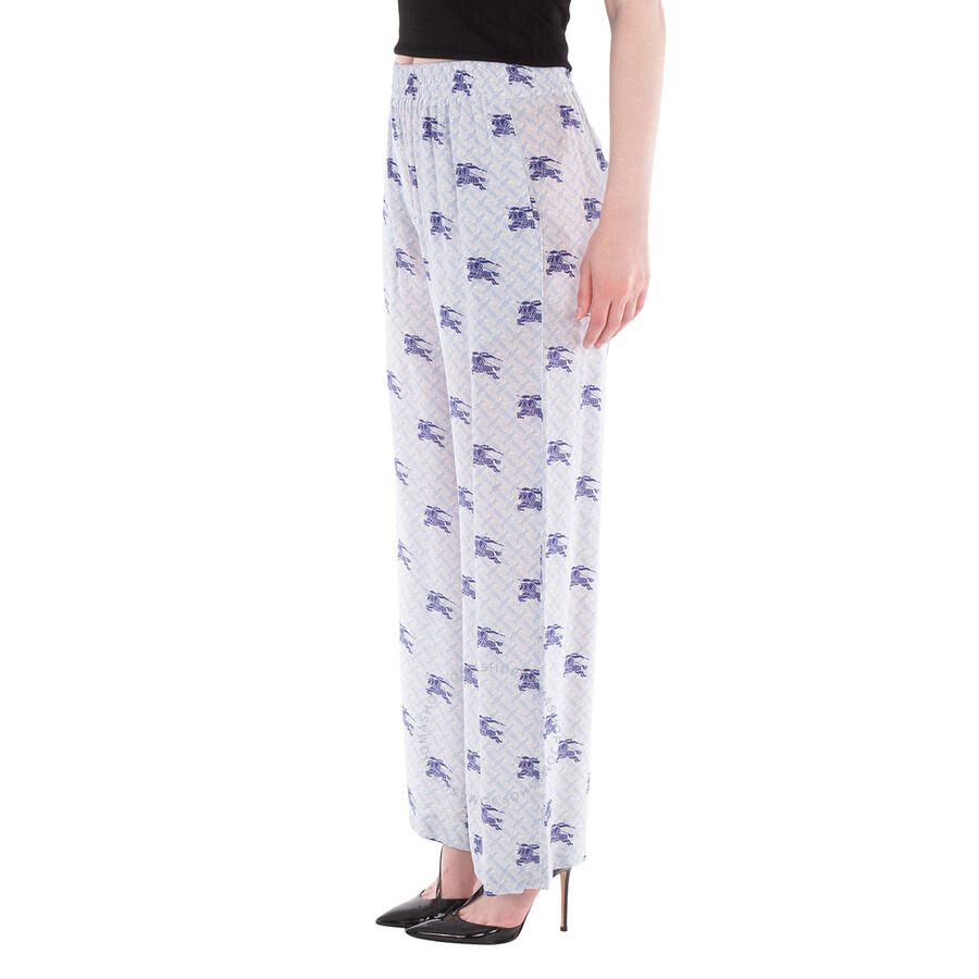 Burberry Alex EKD Monogram Silk Wide-leg Trousers - 2