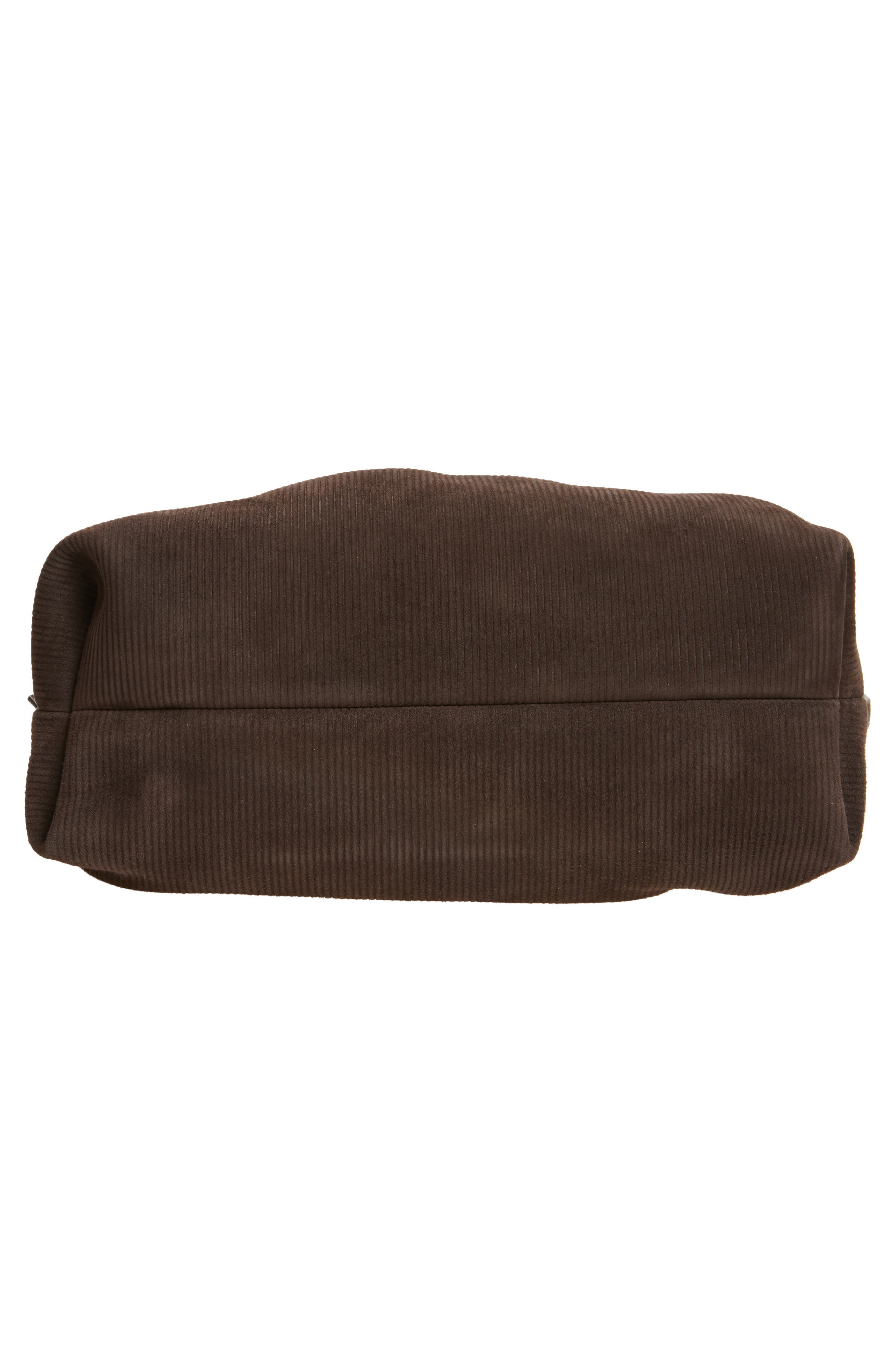 FERRAGAMO Medium Gancio Piercing Soft Leather Shoulder Bag in Testa Di Moro at Nordstrom - 6