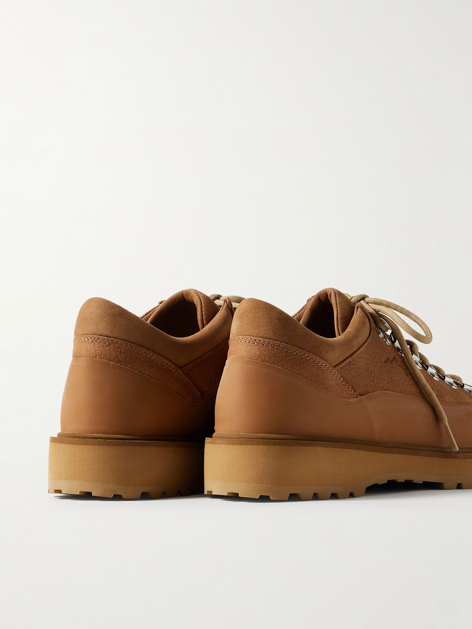 Cornaro Gomma Rubber and Nubuck-Trimmed Full-Grain Leather Sneakers Tan - 5