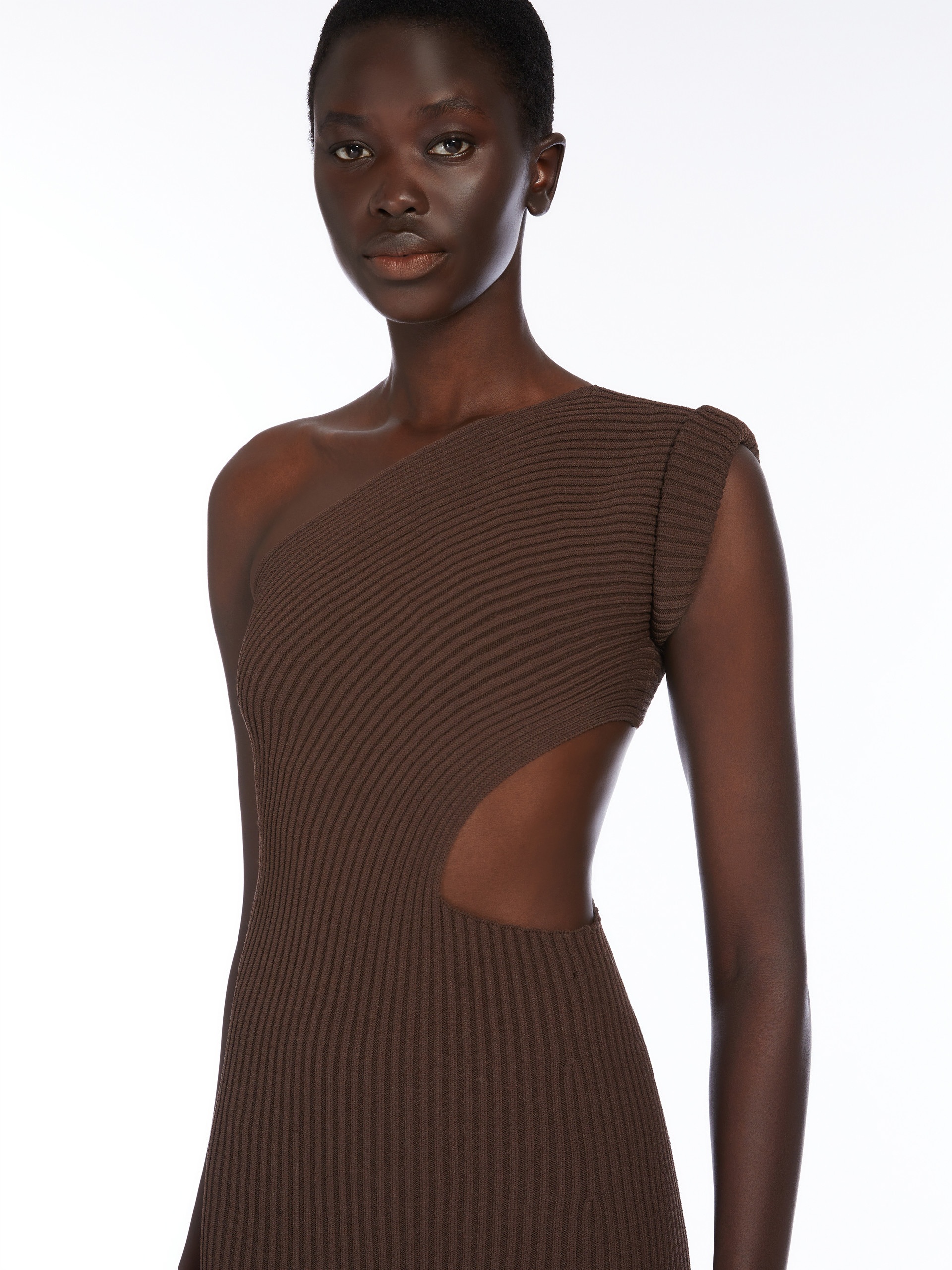 ARDA1234 Ribbed viscose dress - 5