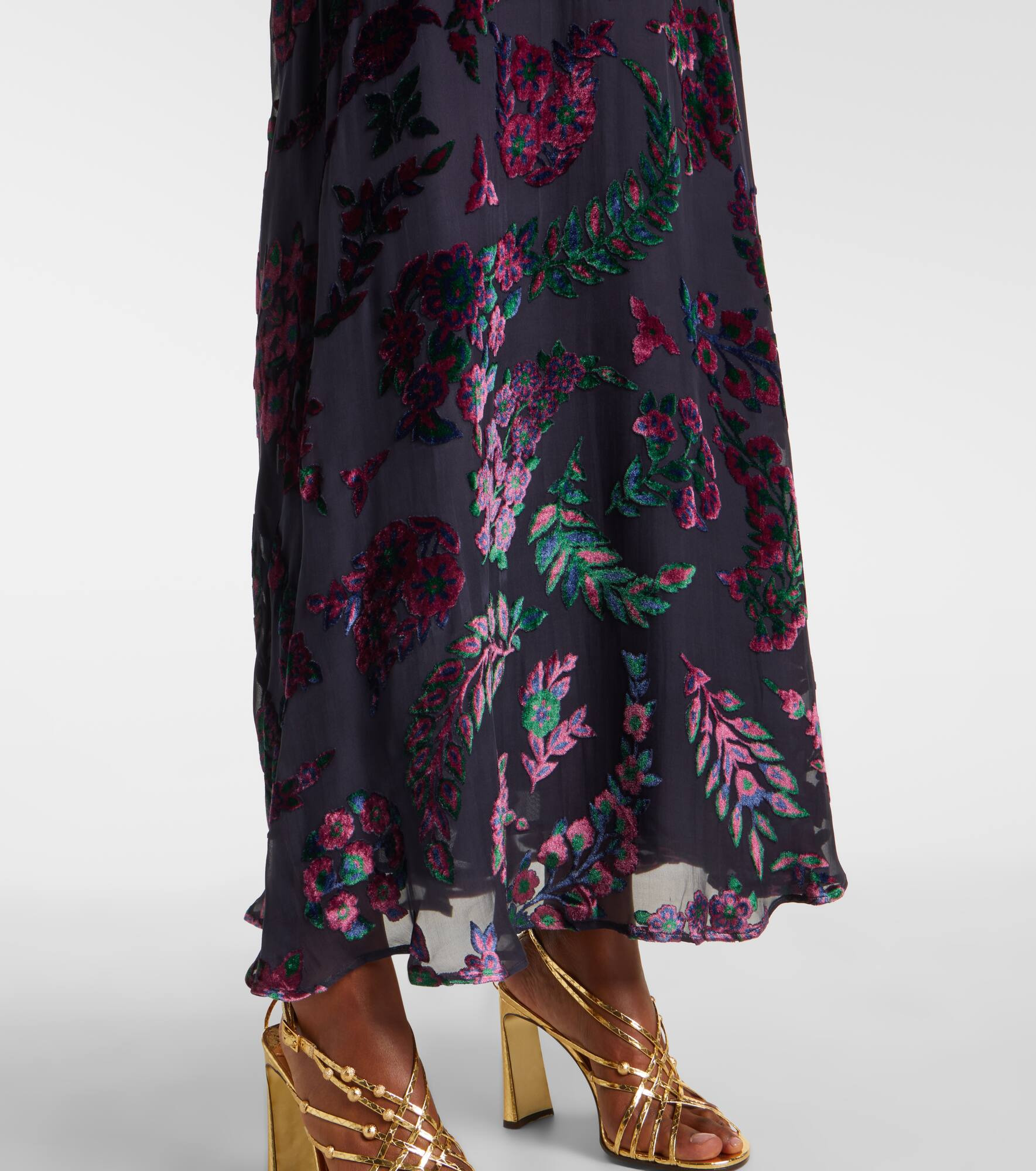 Floral maxi skirt - 5