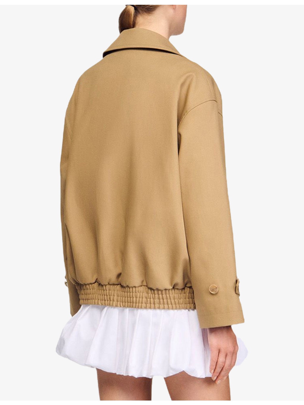 Relaxed-Fit Double-Breasted Cotton Trench Coat - 4