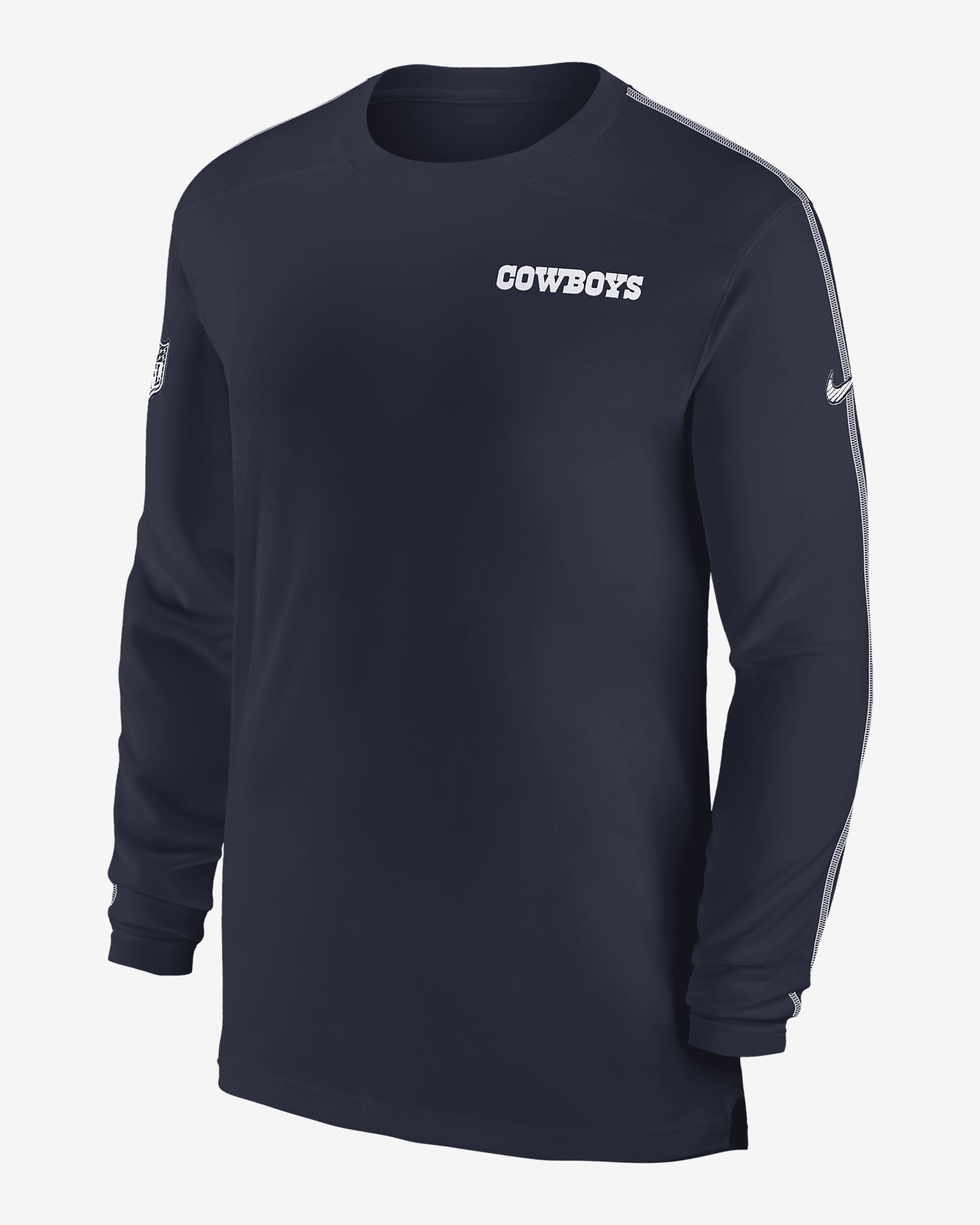 Dallas Cowboys Sideline Coach Nike Men's Dri-FIT NFL Long-Sleeve Top - 1