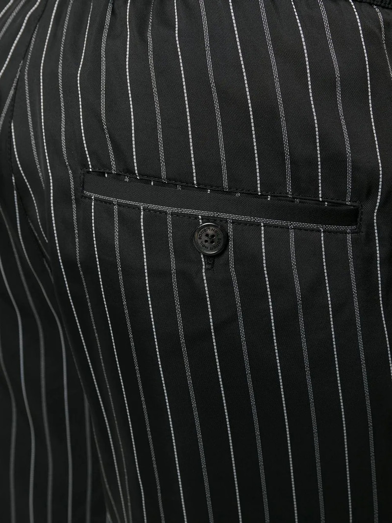 pinstripe elasticated-waistband shorts 5