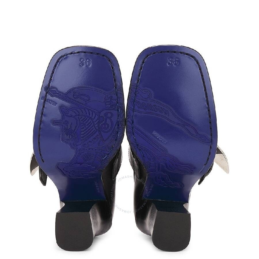 Burberry London Shield Plaque Heel Pumps - 4