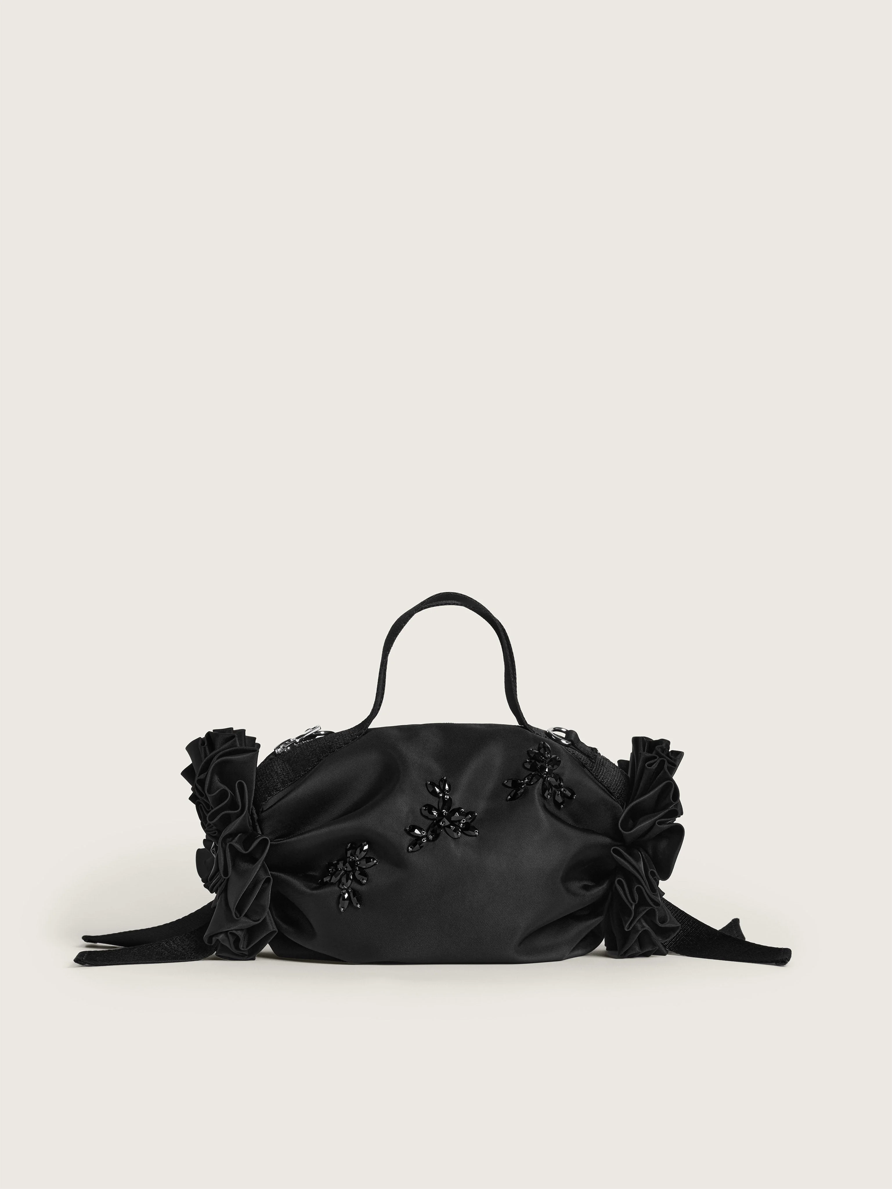 Turbo Embellished Mini Double Ribbon Rosette Bag - 1