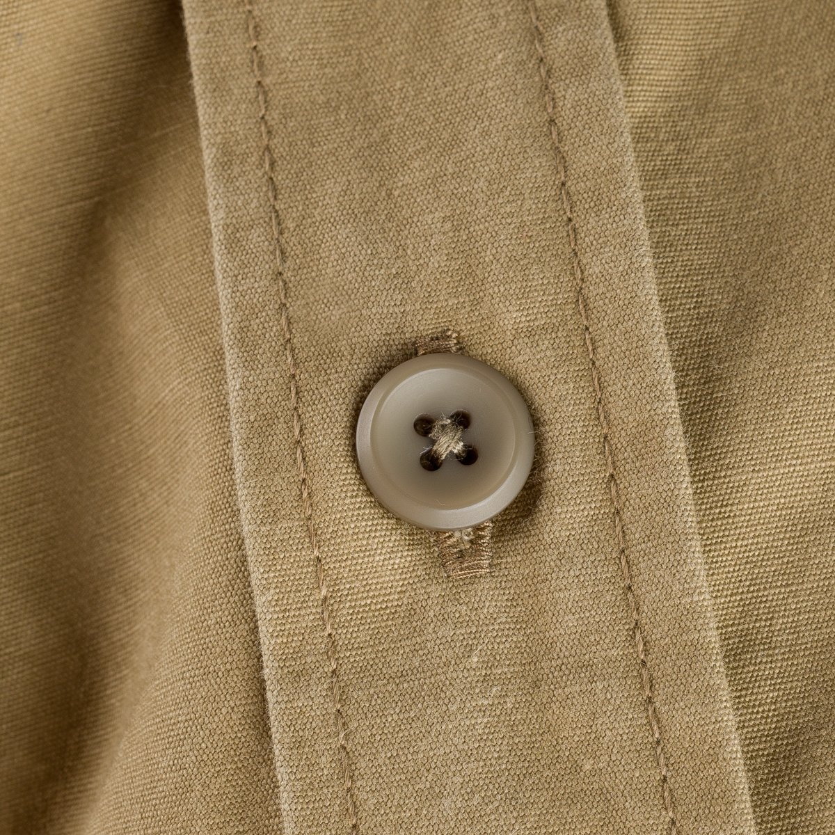 IHSH-395-KHA 7oz Fatigue Cloth Work Shirt - Khaki - 14