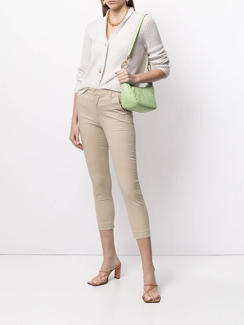 Vince cropped stretch-cotton trousers outlook