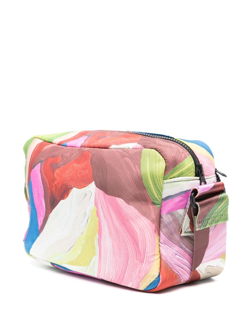 watercolour-print cross body bag - 3