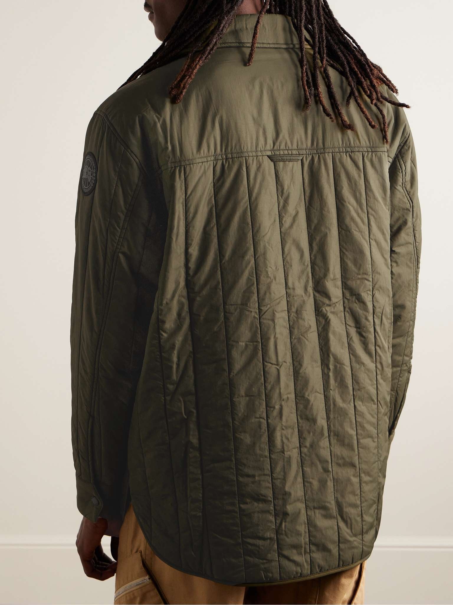 HyBridge Quilted Shell Shirt Jacket - 4