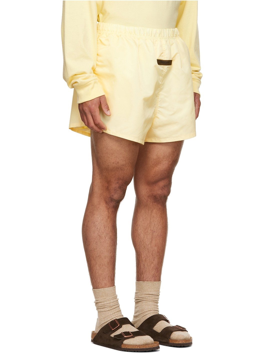 Yellow Nylon Shorts - 2