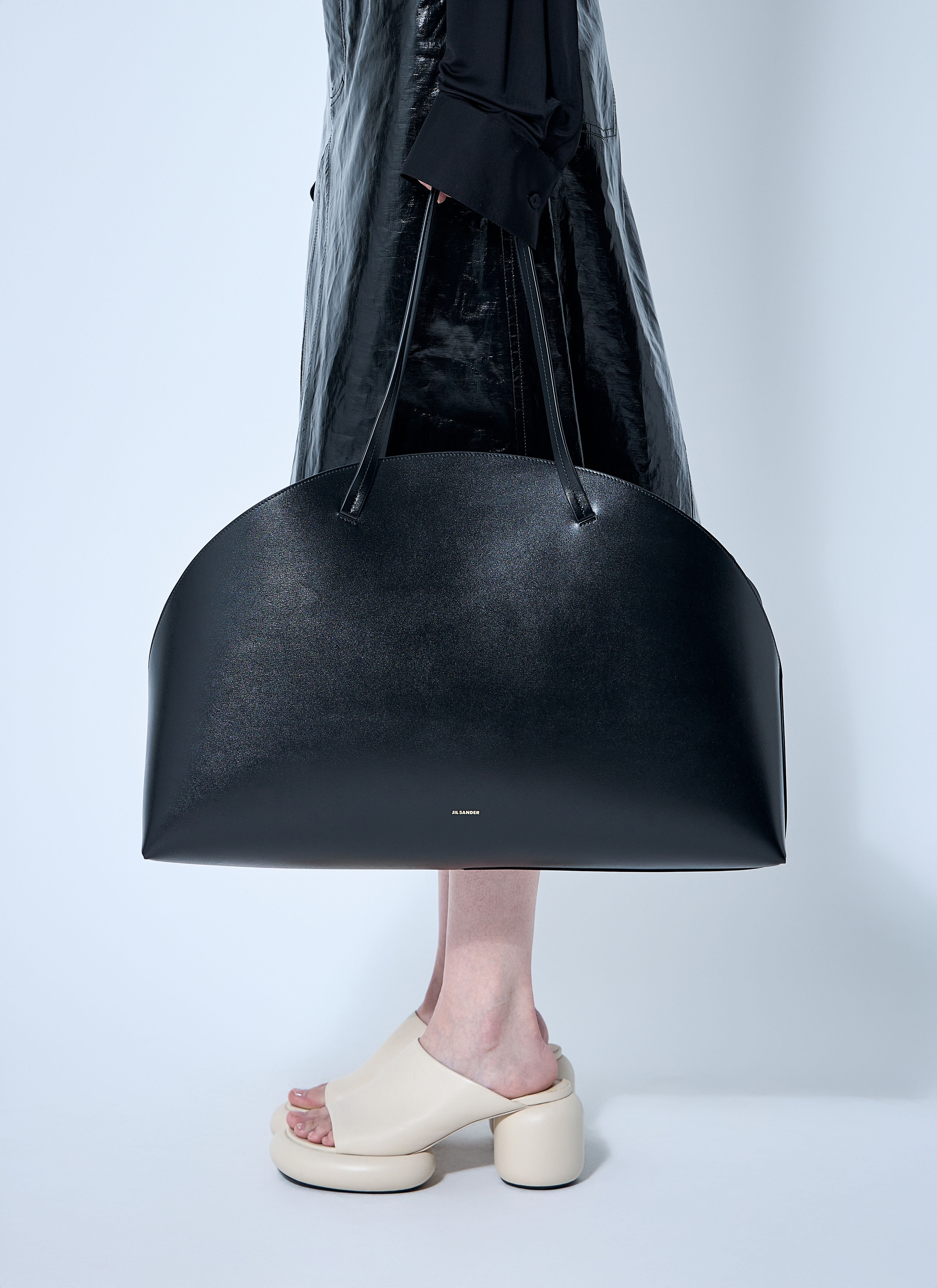 Leather Curve Shoulder Bag - 2