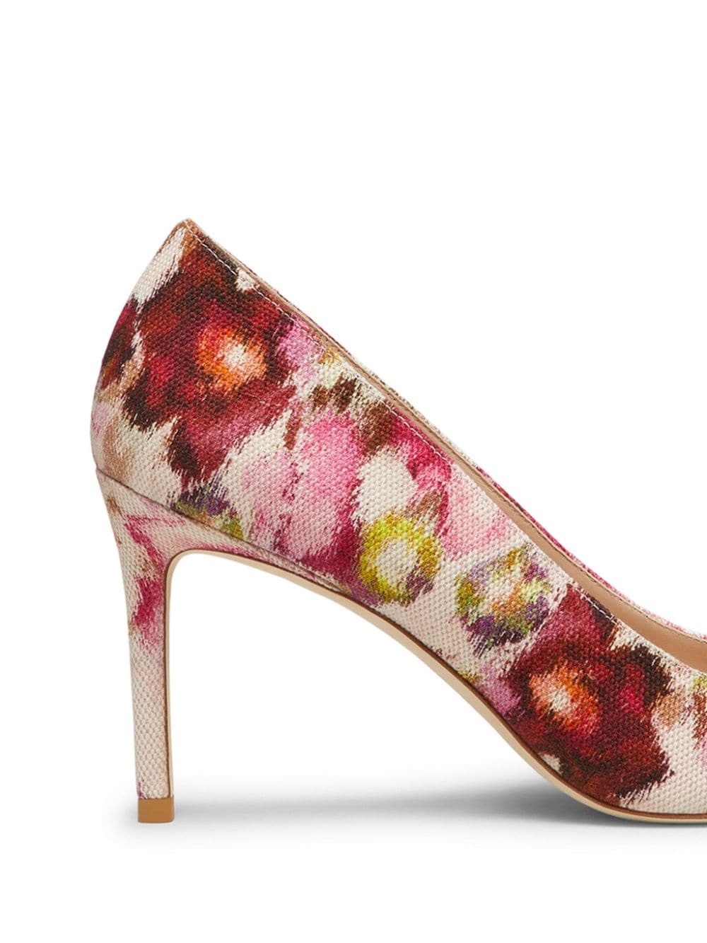 Stuart 85mm floral-print pumps - 5