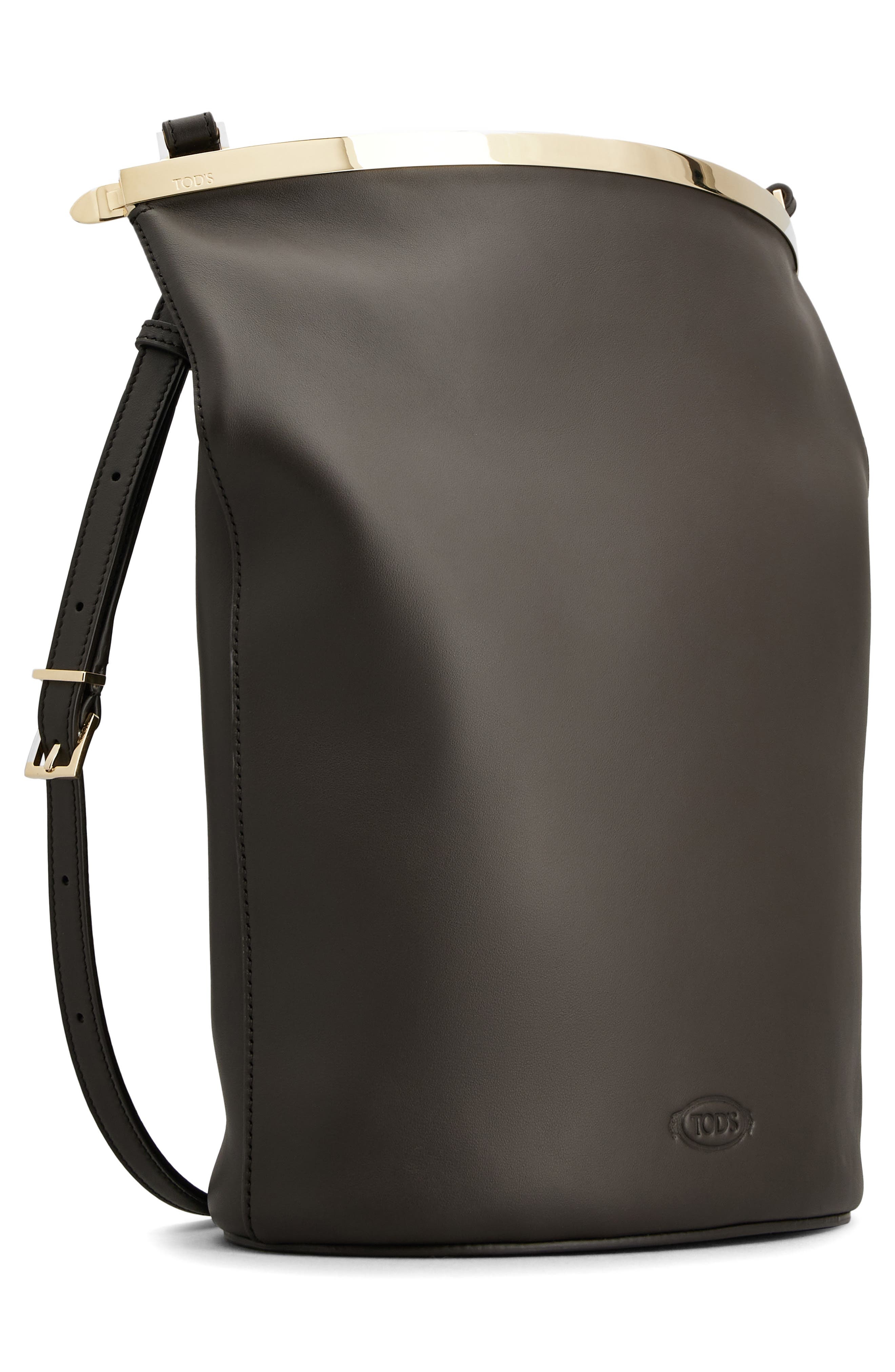Tod's Small Leather Shoulder Bag in Palissandro at Nordstrom - 4