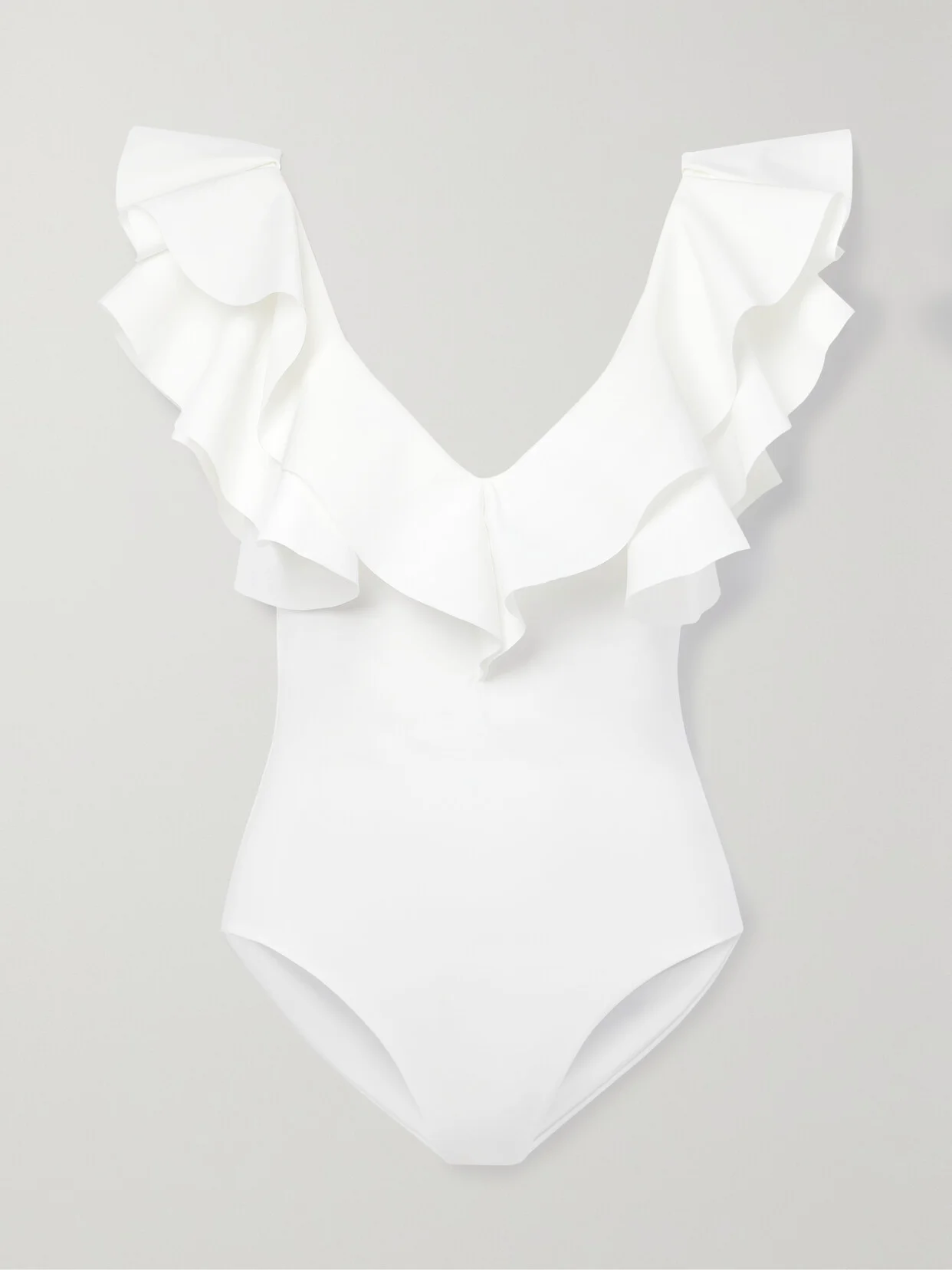 + Net Sustain Santa Ruffled Swimsuit - 1