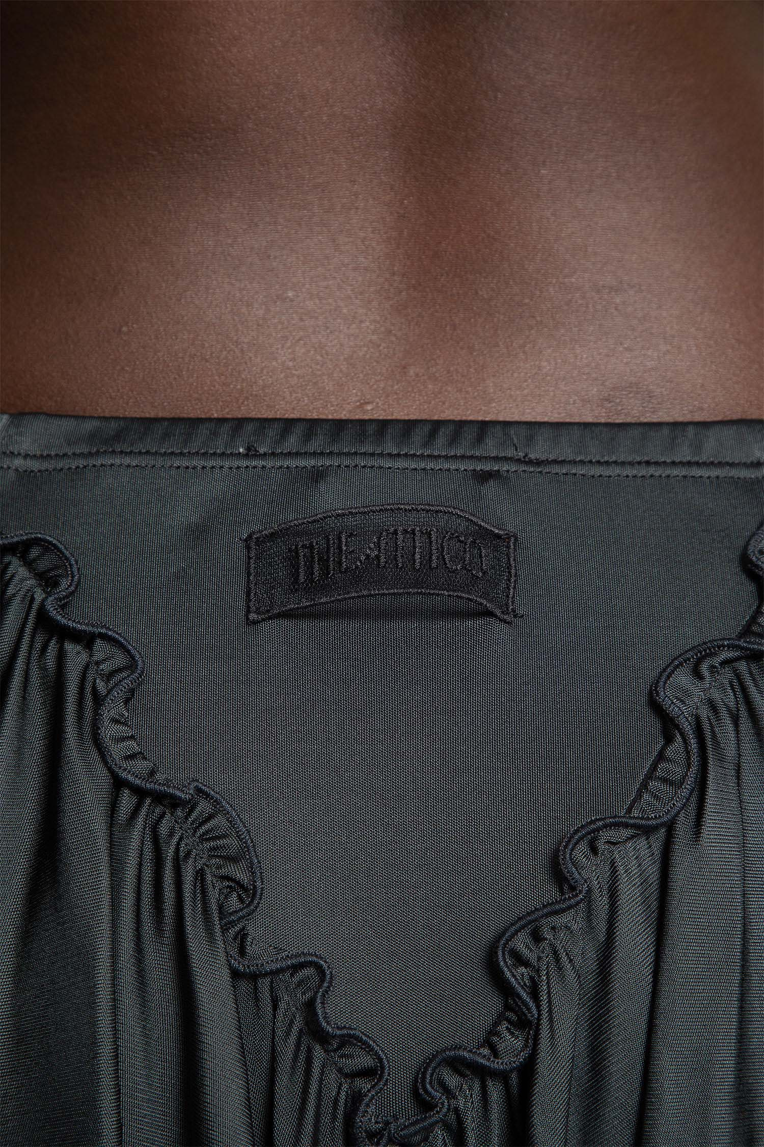 Ruffled-Viscose-Mini-Skirt - 4