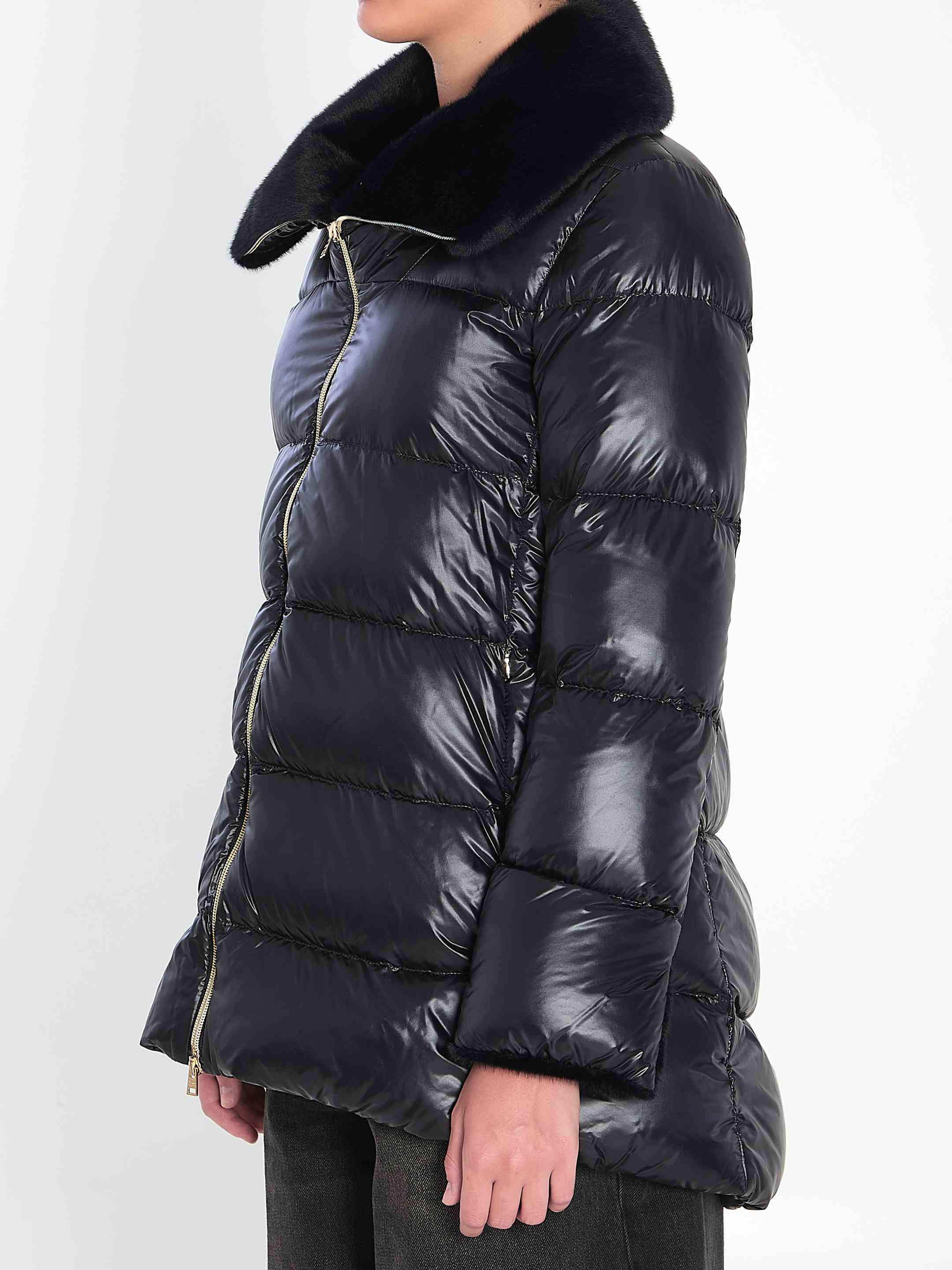 Herno Women Light Puffer With Collar Fur - 2