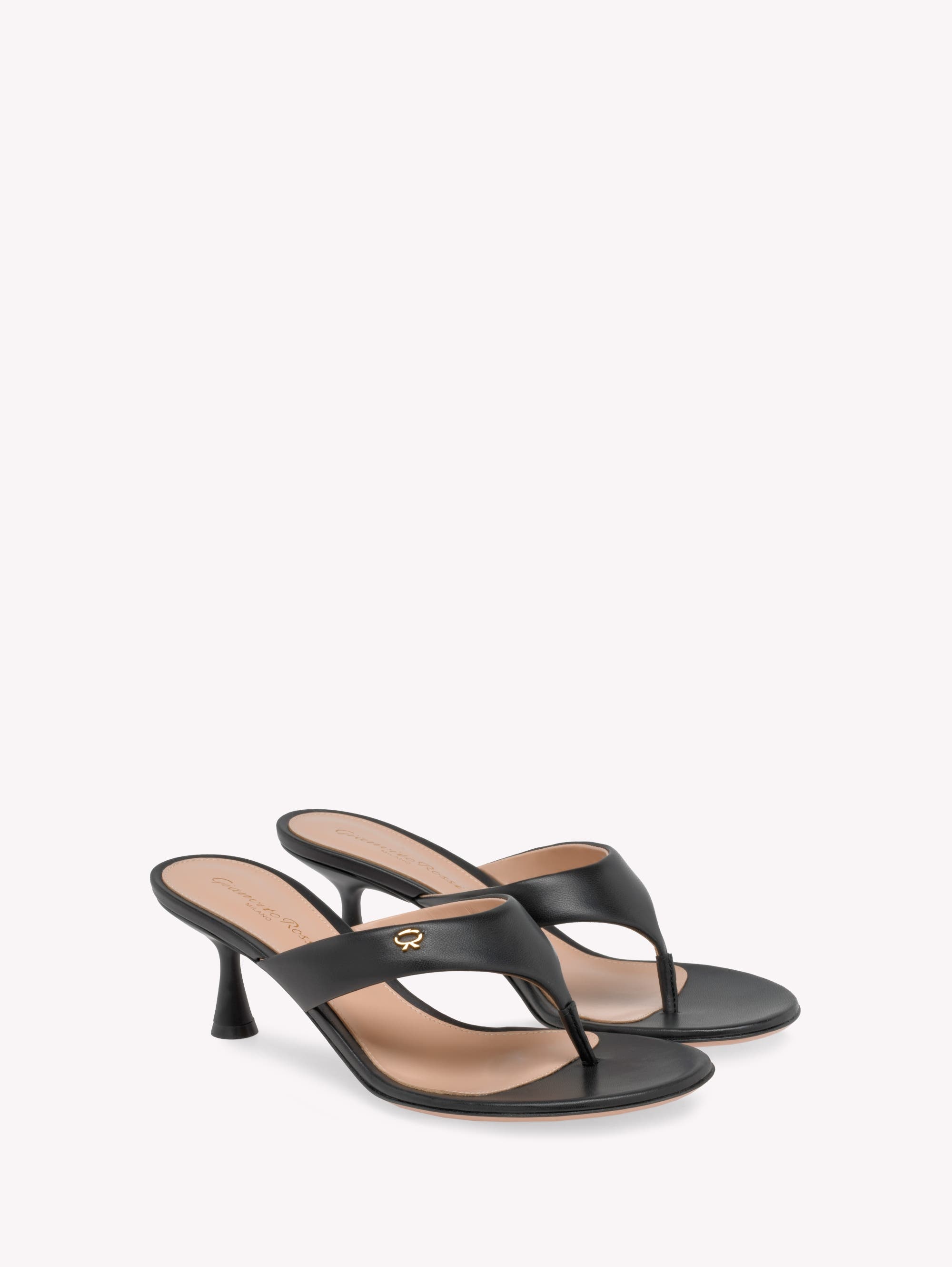 Gianvito Rossi Ascent Thong 55 Sandals in Black at Nordstrom - 2
