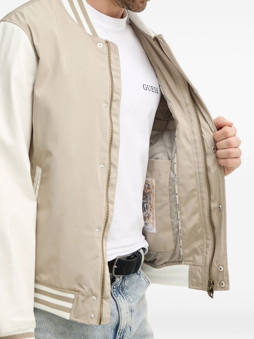 baseball-style embroidered jacket - 5