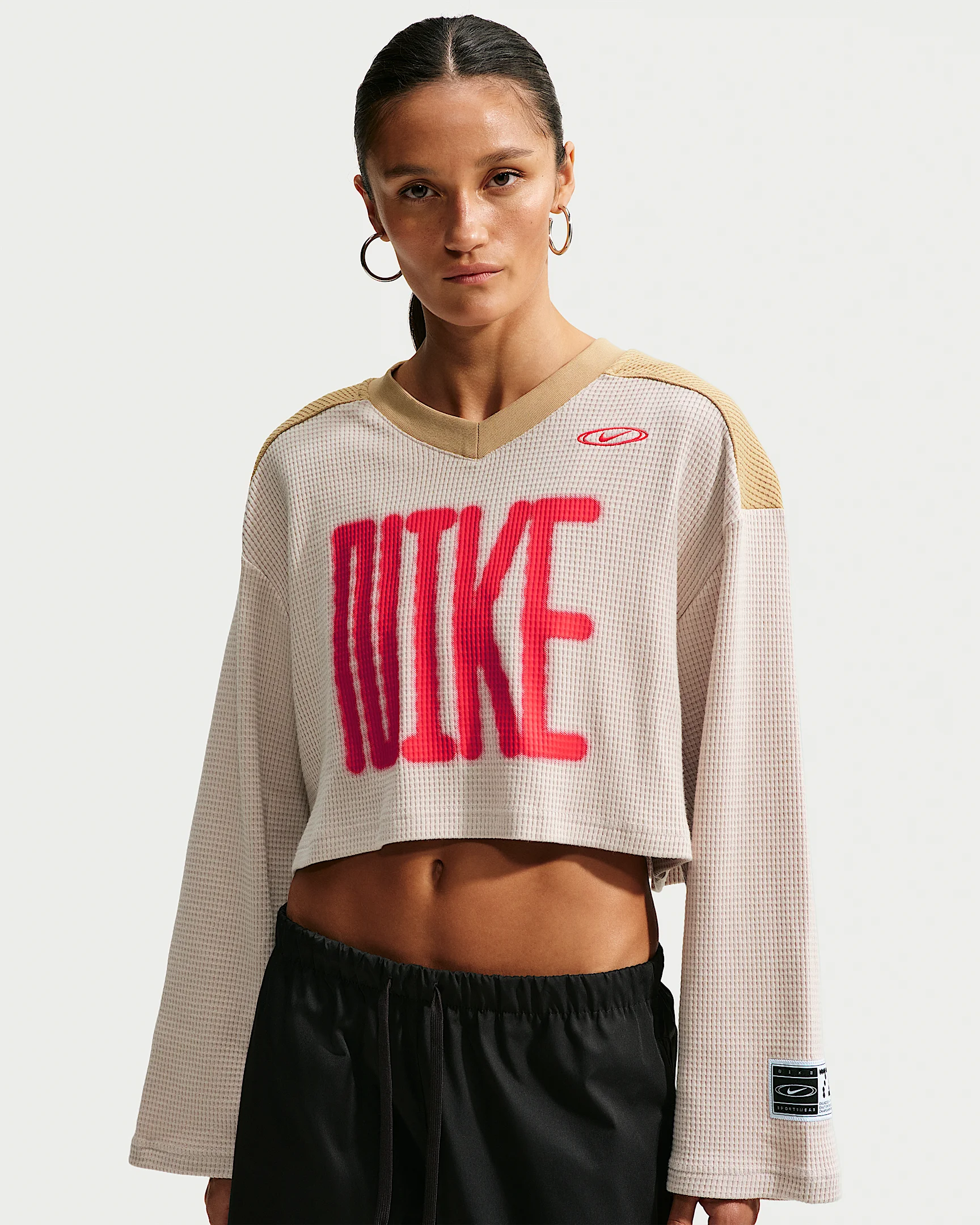 Nike Sportswear Women's Oversized Long-Sleeve Cropped Jersey - 1