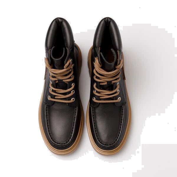 (WMNS) Timberland Ray City Moc Toe Chukka Boots 'Black Regenerative Leather' A5M3B015 - 3