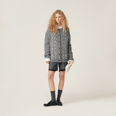 Miu Miu Wool knit cardigan outlook