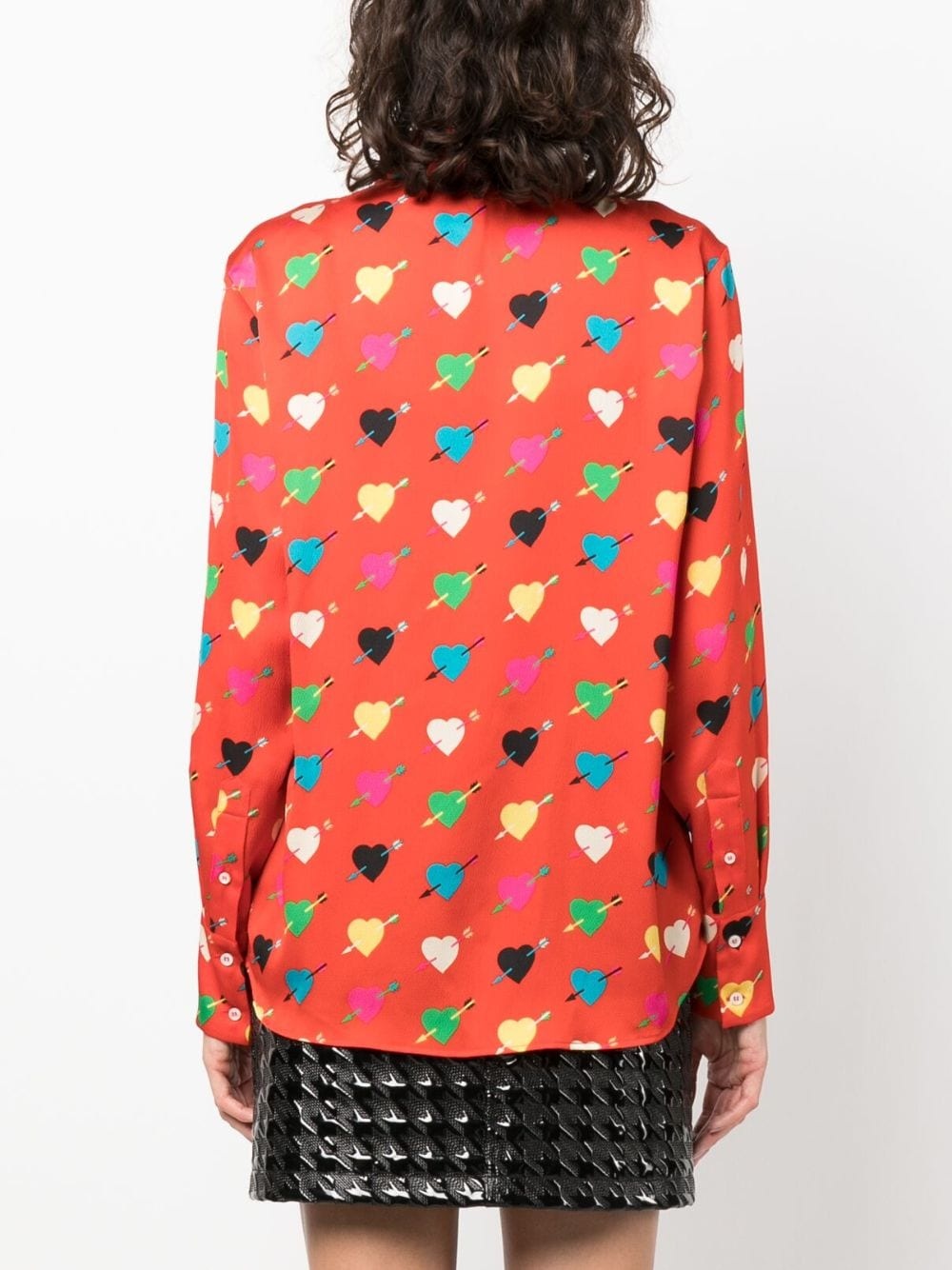 heart-print long-sleeve shirt - 4