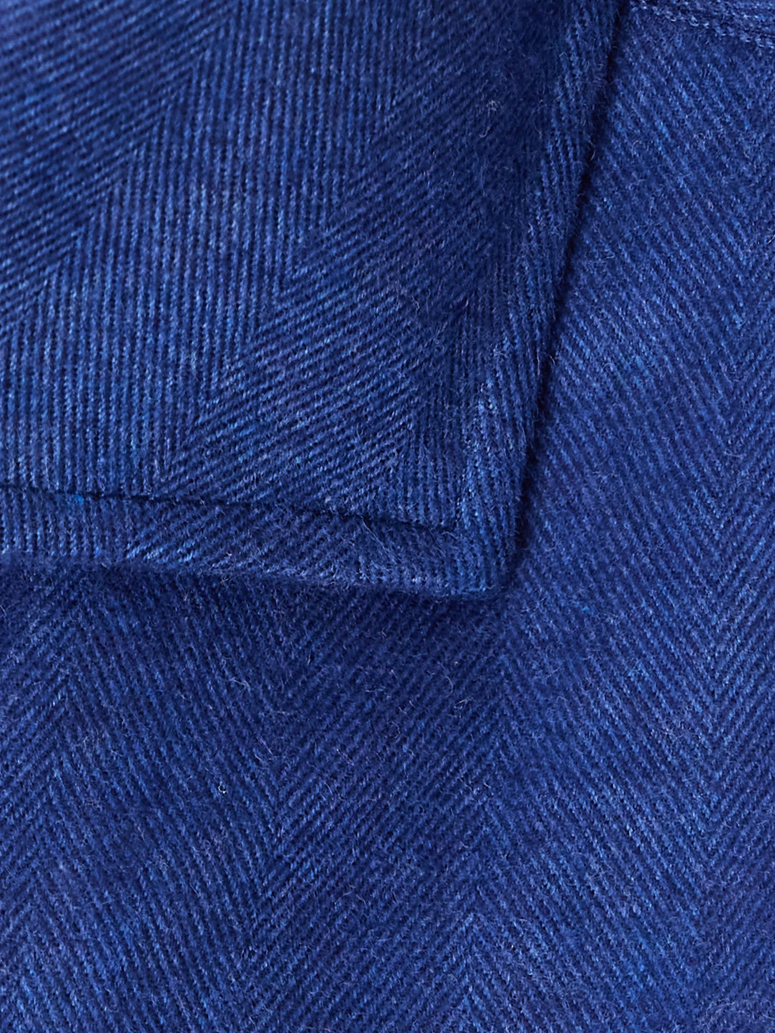 Herringbone Cotton and Lyocell-Blend Shirt Blue - 4
