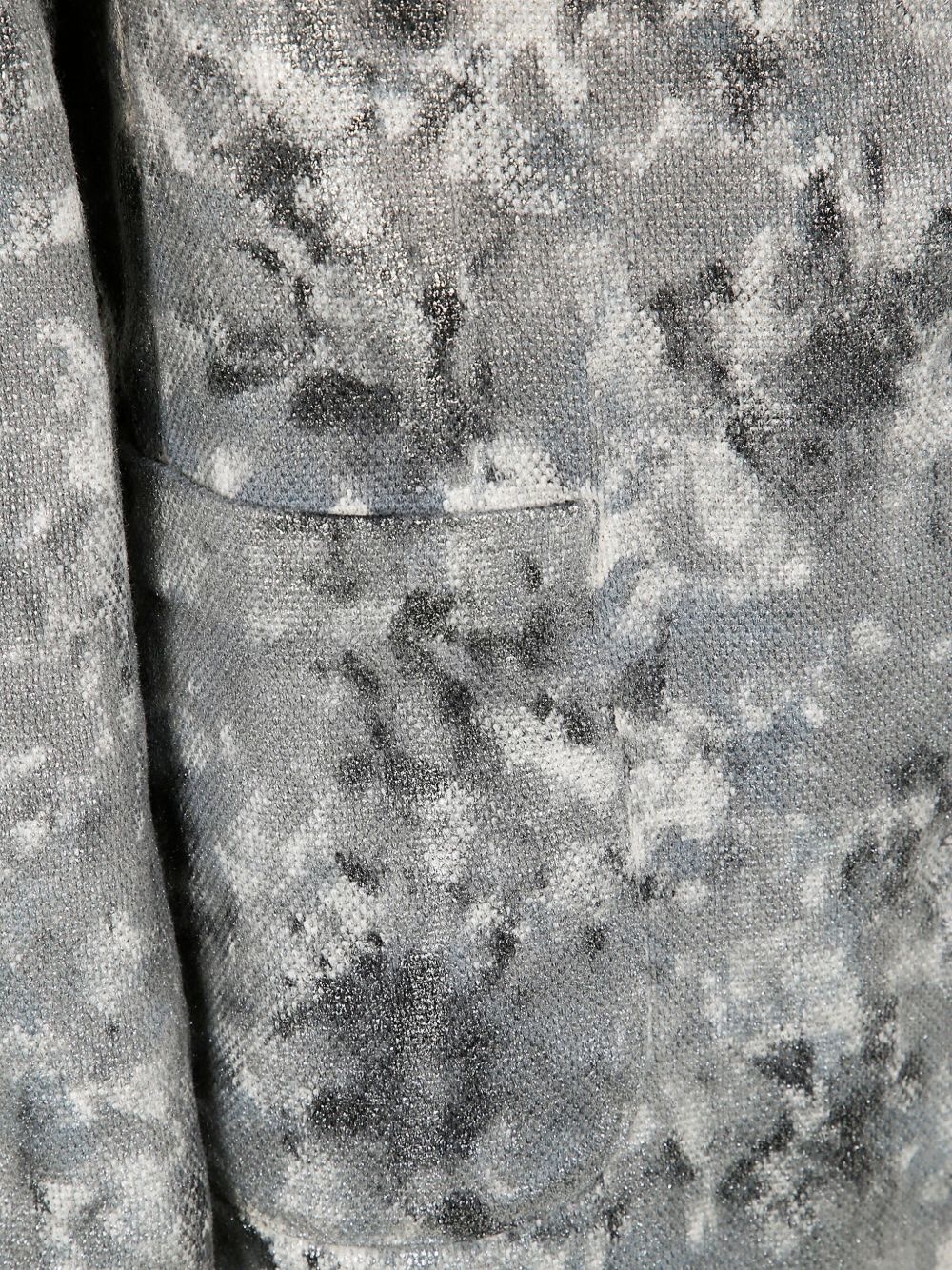 lurex abstract-print coat - 3