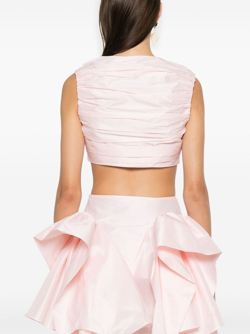 pleated cropped top 4