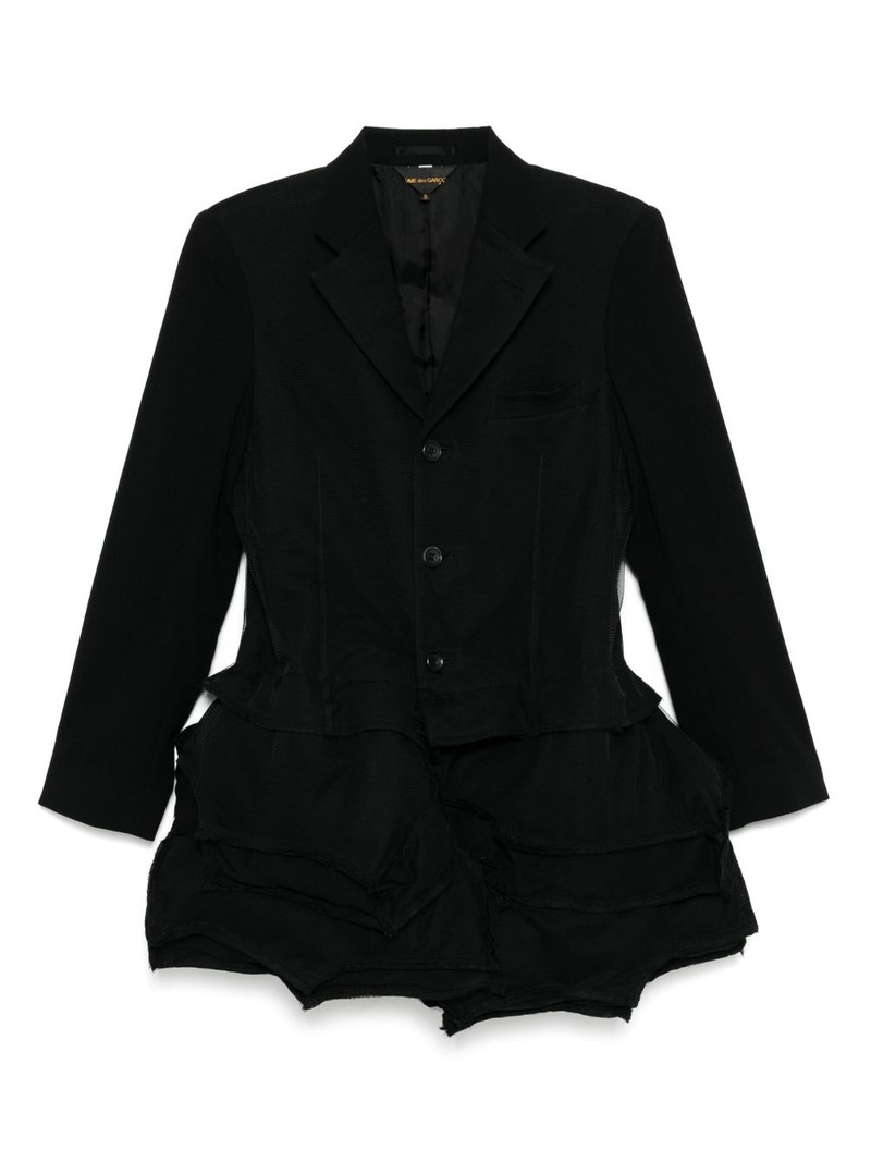 asymmetric hem blazer 1
