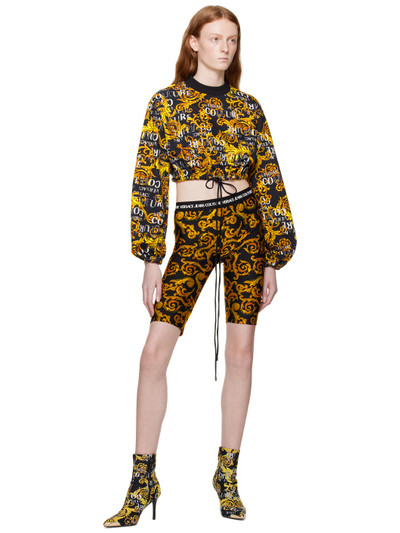 VERSACE JEANS COUTURE Black Sketch Shorts outlook